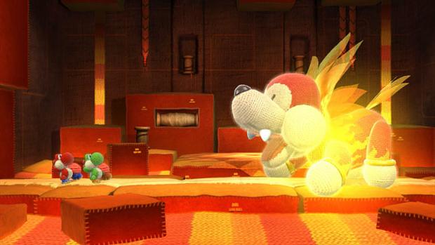 Screenshot: Yoshis Woolly World