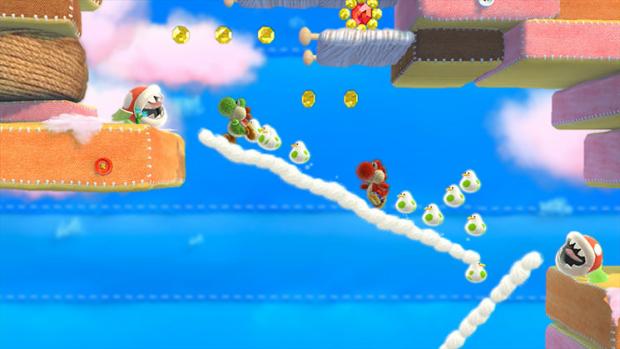 Screenshot: Yoshis Woolly World