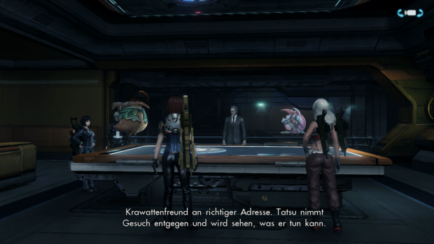 Lagebesprechung bei Team Tatsu