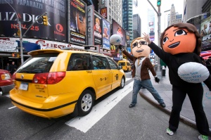 Mii-Invasion zum Launch der Wii U in New York